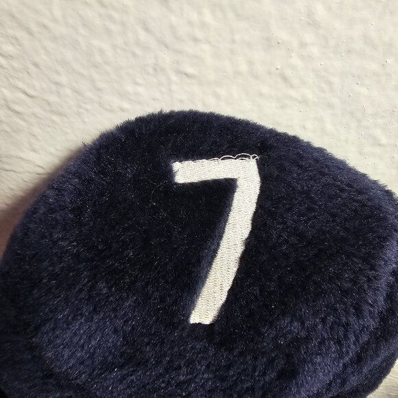 Ram Golf Cover Plush Fur Iron #7 Fairway Navy Blue - Picture 3 of 3